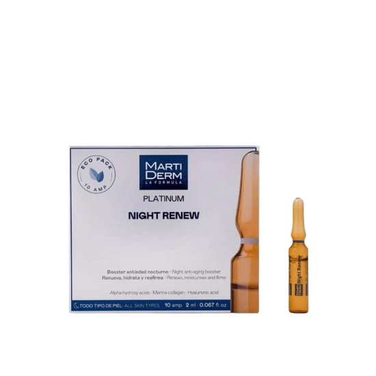 Martiderm Night Renew Platinum Ampoules Soft Peeling