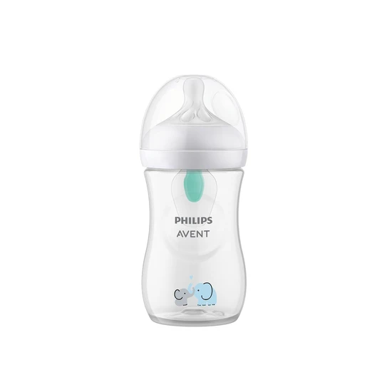 Philips Natural Response AirFree Vent Baby Plastic Bottle 3-6m Elephant