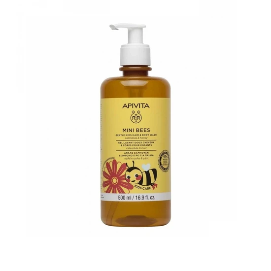 APIVITA Mini Bees Gentle Kids Hair & Body Wash Calendula & Honey