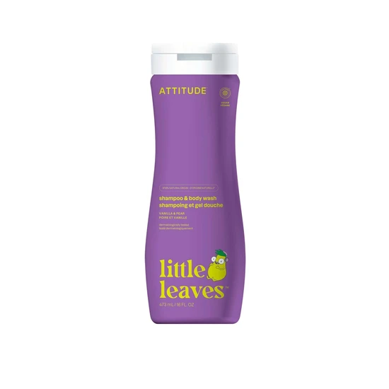 Attitude Little Leaves 2-In-1 Shampoo & Body Wash Vanilla & Pear