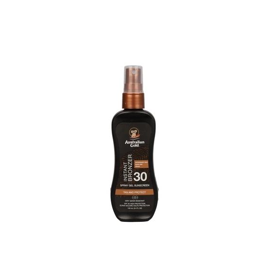 Australian Gold Instant Bronzer Spray Gel Sunscreen SPF 30