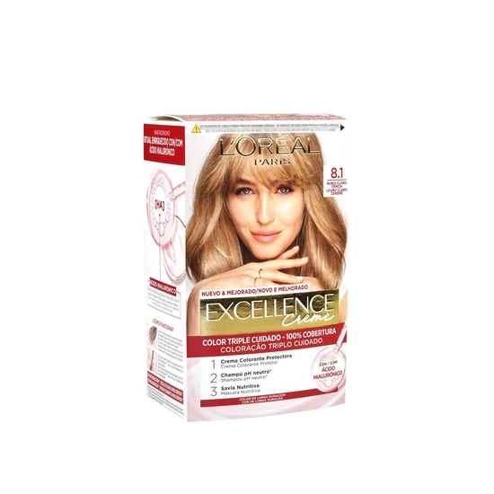 L'oreal Paris Excellence Creme Hair Dye 8.1 Ash Blonde