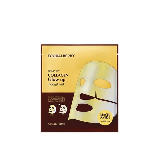 Eqqualberry Bouncy Day Collagen Glow Up Hydrogel Mask