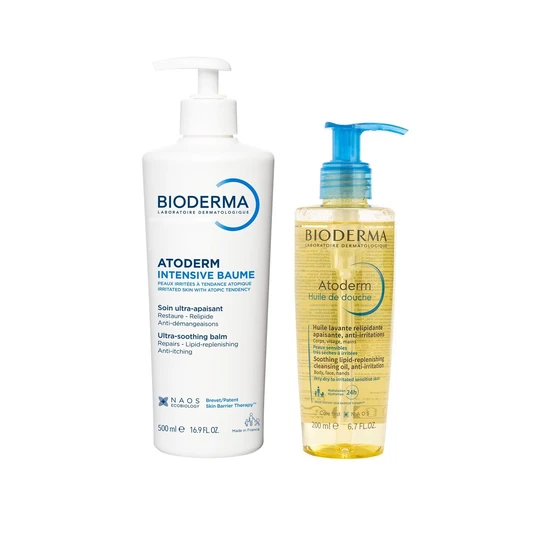 Bioderma Atoderm Intensive Baume + Atoderm Huile De Douche Pack