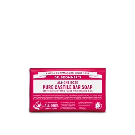 Dr Bronner's All-One Pure-Castile Bar Soap Rose