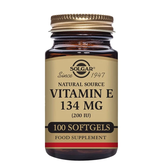 Solgar Vitamin E 134Mg 200Iu Vegetarian Softgels 100 Softgels