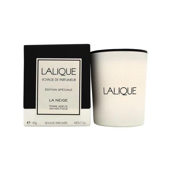 Lalique Candle La Neige Terre Adelie Special Edition
