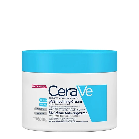 CeraVe SA Smoothing Cream For Dry, Rough, Bumpy Skin 10% Urea