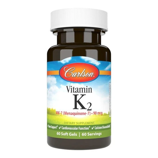 Carlson Labs Vitamin K2 MK-7 90mcg Softgels