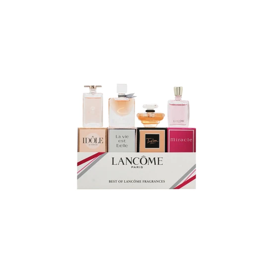 Lancôme Best Of Lancome Minuature Fragrances Gift Set 5ml Eau De Parfum Idole + 4ml Eau De Parfum La Vie Est Belle + 7.5ml Eau De Parfum Tresor + 5ml Eau De Parfum Miracle