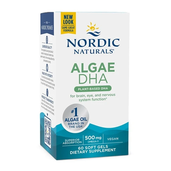Nordic Naturals Algae DHA 500mg Softgels