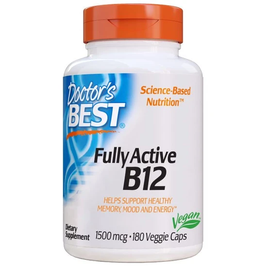Doctor's Best Fully Active B12 1500Mcg Vegicaps 180 Vegicaps