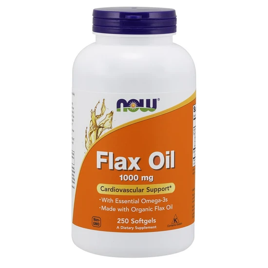NOW Foods Flax Oil 1000mg Softgels