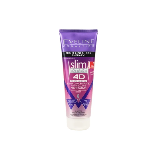Eveline Slim 4d Extreme Super Concentrated Night Anti Cellulite Body Serum