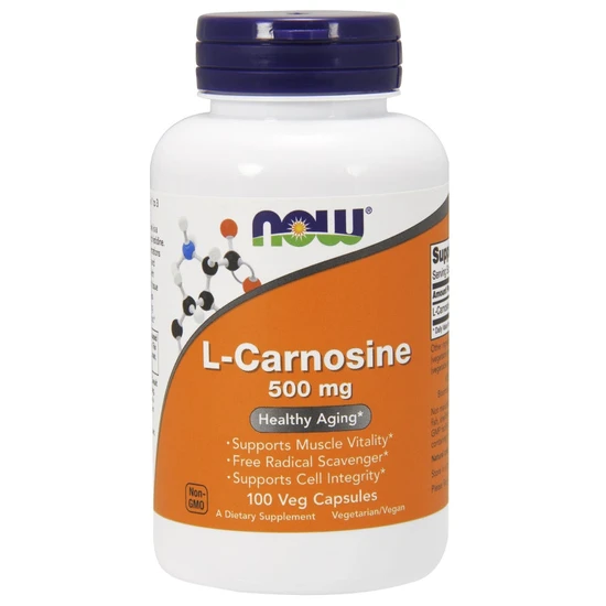 NOW Foods L-Carnosine 500mg Capsules