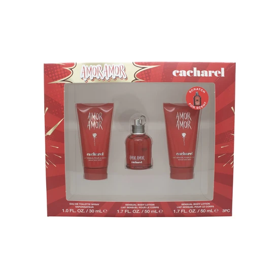 Cacharel Amor Amor Gift Set 30ml Eau De Toilette + Body Lotion