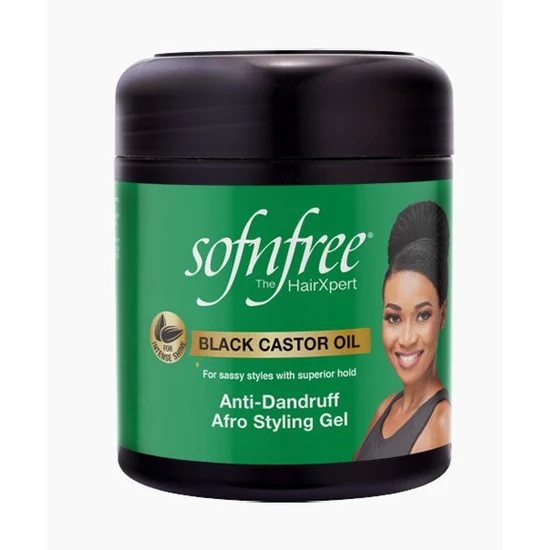 Sofn'Free Black Castor Oil Afro Styling Gel