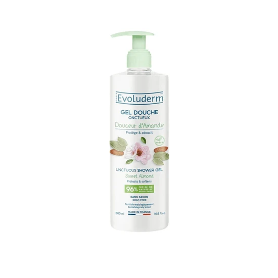 Evoluderm Almond Unctuous Shower Gel 500Ml