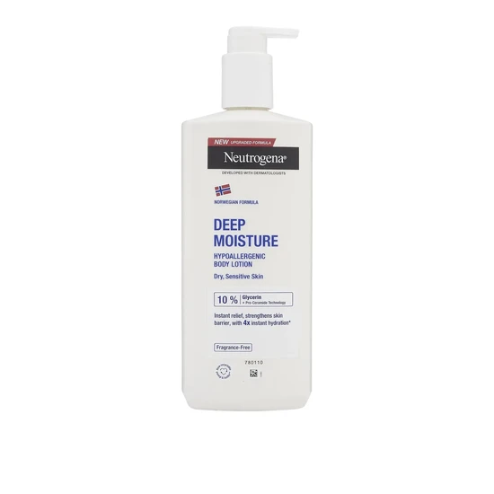 Neutrogena Deep Moisture Hypoallergenic Body Lotion Fragrance-Free
