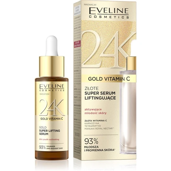 Eveline 24k Gold Vitamin C Gold Super Lifting Serum