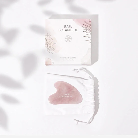 Baie Botanique Rose Quartz Gua Sha