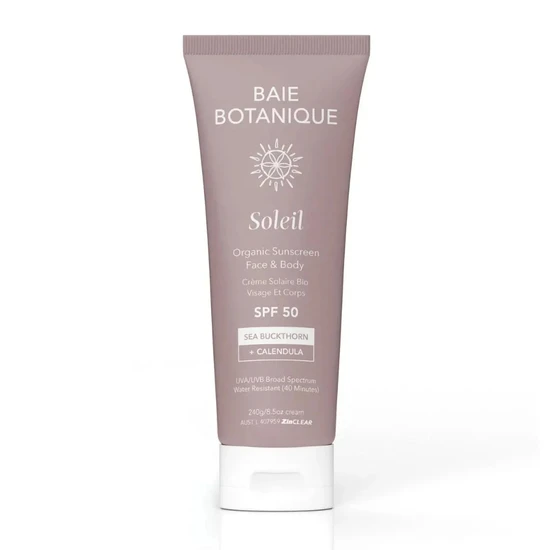 Baie Botanique Organic Mineral Face & Body Sunscreen SPF 50