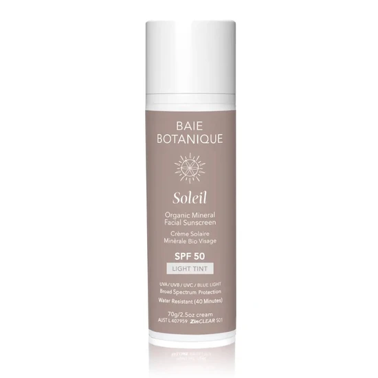 Baie Botanique Organic Mineral Facial Sunscreen SPF 50