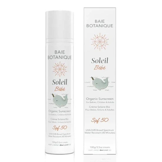 Baie Botanique Organic Mineral Sunscreen Baby & Children SPF 50