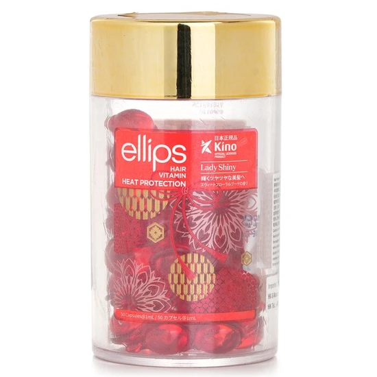 Ellips Hair Vitamin Heat Protection Oil Lady Shiny Red