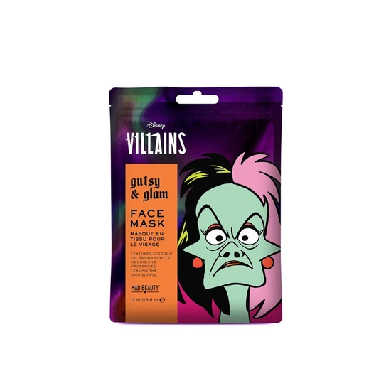 Mad Beauty Disney Villains Cruella Sheet Face Mask Gutsy & Glam Coconut