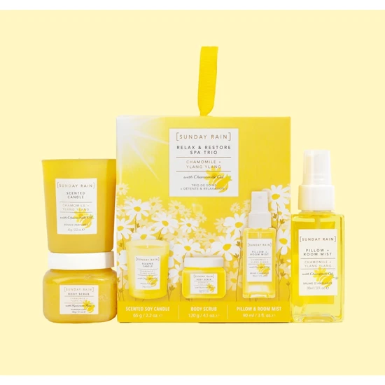 Sunday Rain Relax & Restore Trio Chamomile & Ylang Ylang