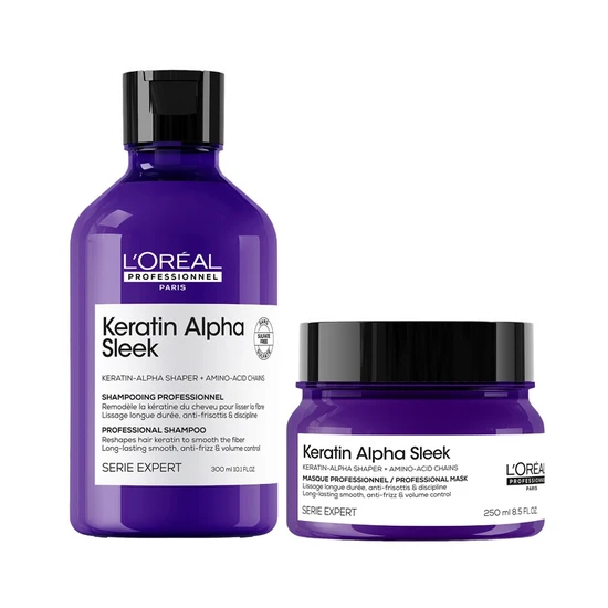 L'Oréal Professionnel Keratin Alpha Sleek Shampoo & Hair Mask DUO