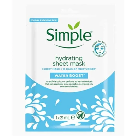 Simple Hydrating Water Boost Sheet Mask