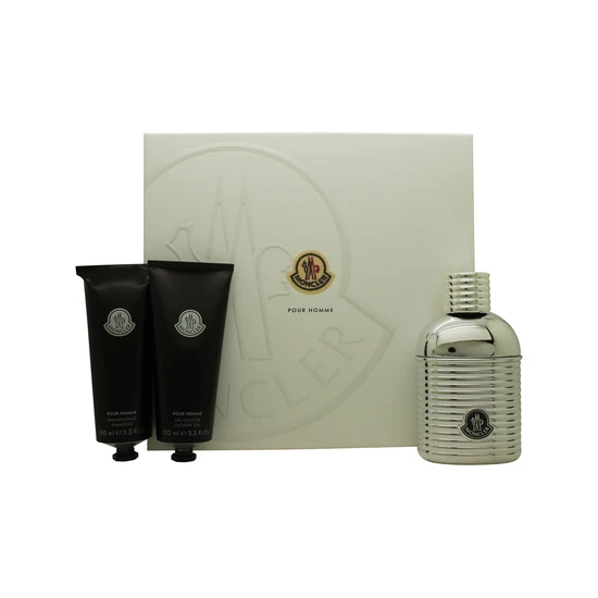 Moncler Pour Homme Gift Set 100ml Eau De Parfum + Shower Gel 100ml + Shampoo 100ml