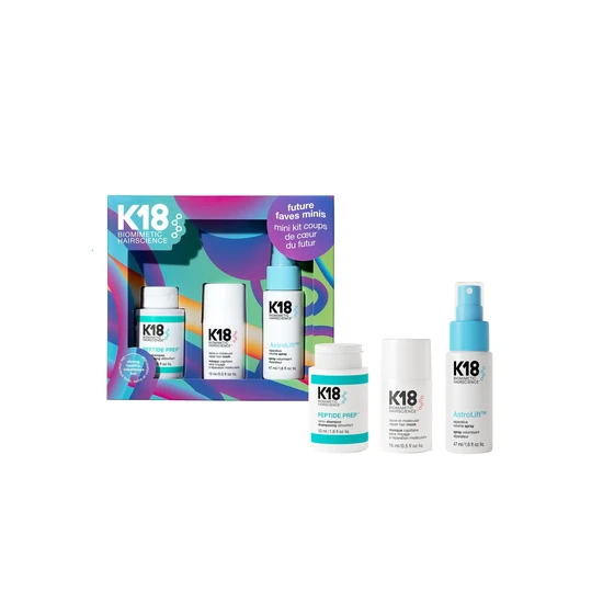 K18 Future Faves Limited Edition Minis Set Detox, Repair & Volume
