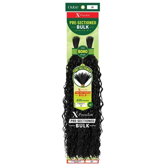 X Pression Pre Sectioned Synthetic Dominican Curl Bulk