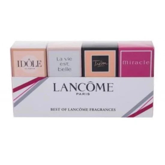 Lancôme Best Of Lancome Minuature Fragrances Gift Set 5ml Eau De Parfum Idole + 4ml Eau De Parfum La Vie Est Belle + 7.5ml Eau De Parfum Tresor + 5ml Eau De Parfum Miracle