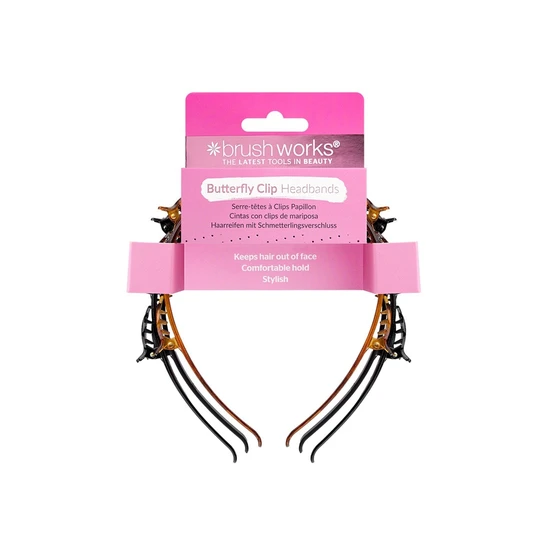 Brushworks Butterfly Clip Headbands