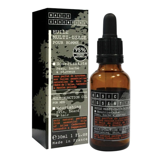 Basic Essentiel Multifunction For Men Nourishing Skin Beard & Hair Oil