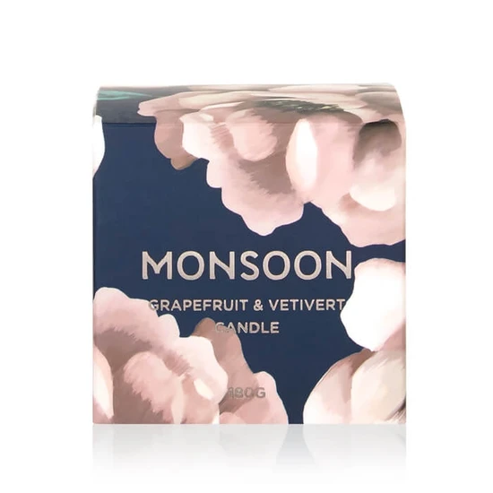 Monsoon Grapefruit & Vetiver Scented Candle