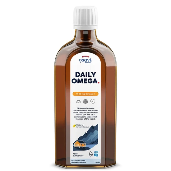 Osavi Daily Omega 1600mg Omega 3 Natural Lemon