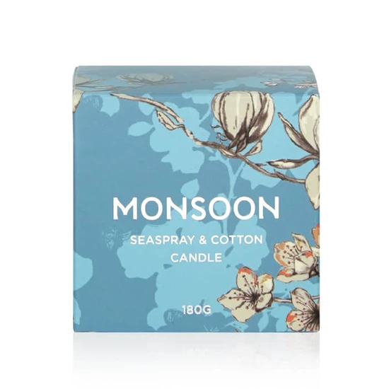 Monsoon Seaspray & Cotton Scented Candle