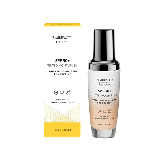 Real Beauty London SPF 50 Tinted Face Moisturiser