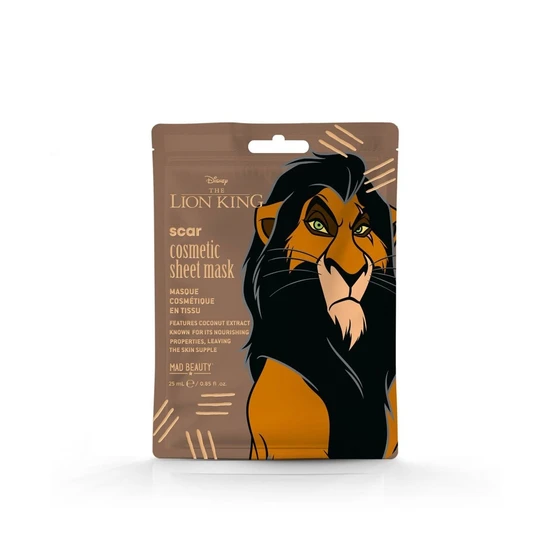 Mad Beauty Disney The Lion King Cosmetic Sheet Mask Scar
