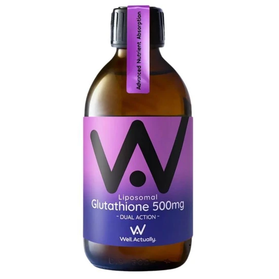Well Actually Liposomal Reduced L-Glutathione 500Mg Blueberry 250Ml