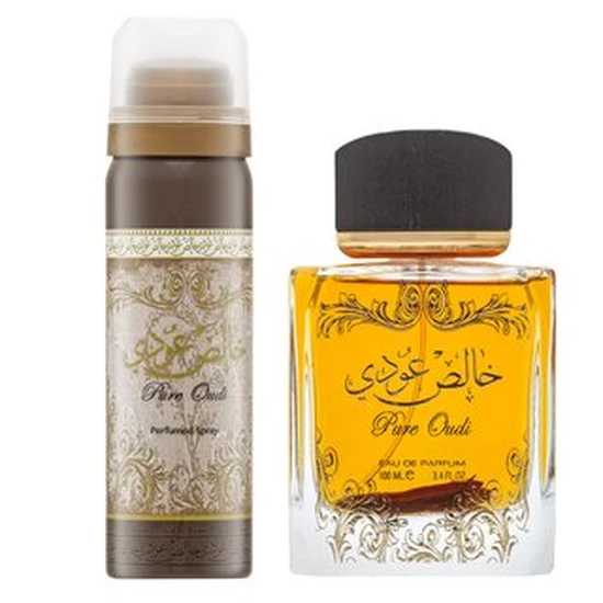 Lattafa Pure Oudi Eau De Parfum 100ml + Deodorant Spray 50ml Gift Set