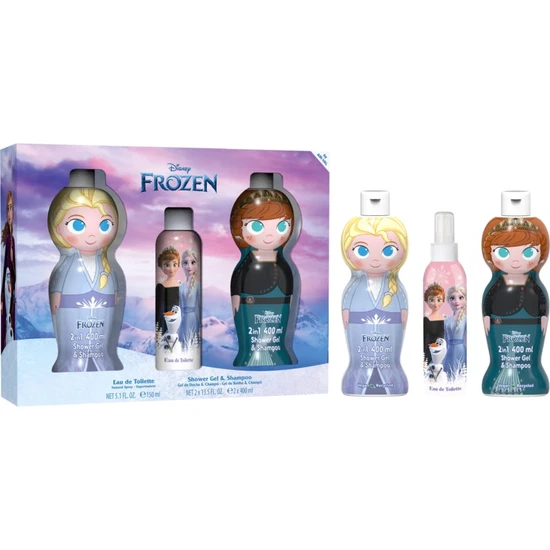 Disney Frozen Gift Set Eau De Toilette 150ml & 2 x Shower Gel 2 In 1 250ml