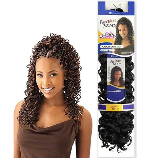 Shake N Go Freetress Equal Synthetic Gogo Curl Braid 26 / 4/27