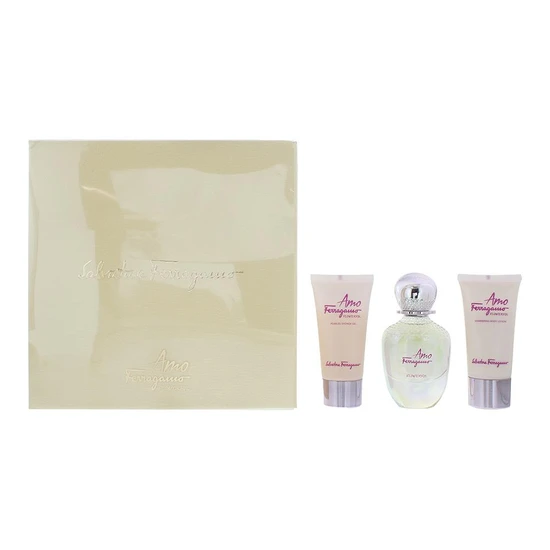 Salvatore Ferragamo Amo Flowerful Eau De Toilette Gift Set