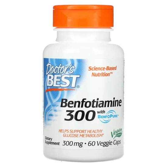Doctor's Best Benfotiamine With BenfoPure 300mg Vegicaps